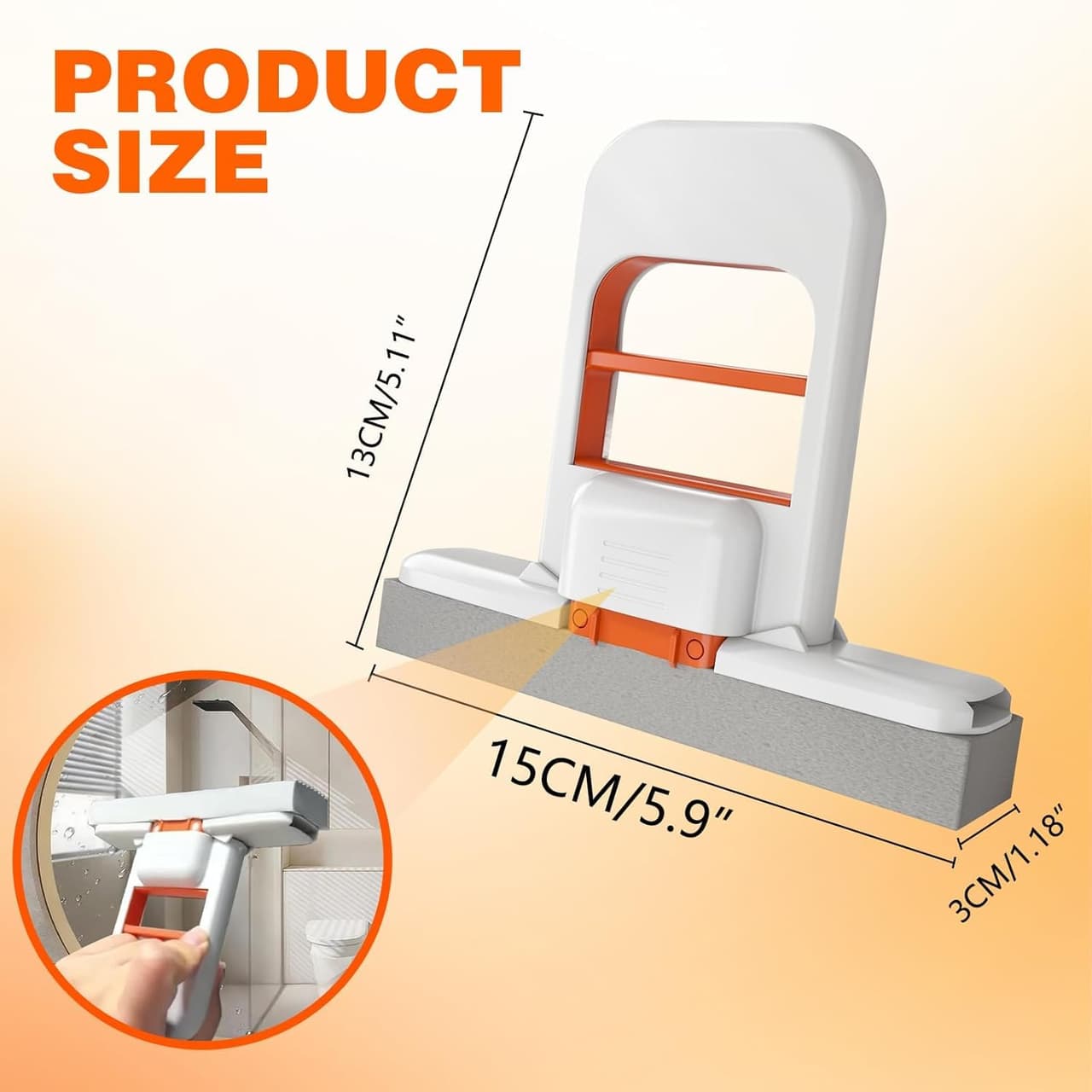 Mini Foldable Desktop Mop – Self‑Squeeze Sponge Mop for Wet & Dry Use – Portable Cleaning Tool for Small Spaces – Kitchen, Bathroom, Glass, Living Room detail 5
