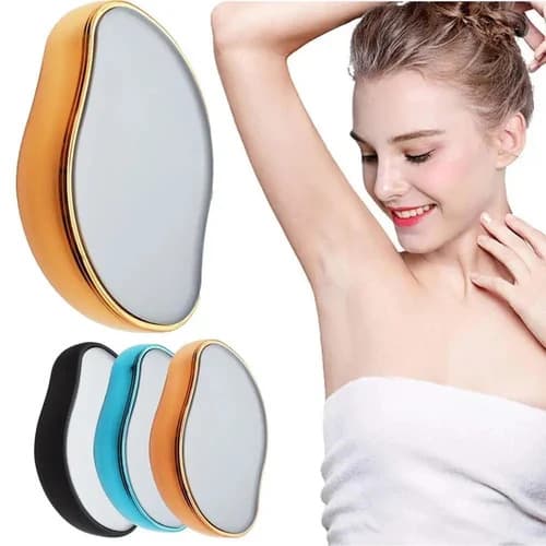 Crystal Hair Remover for Women & Men | Reusable Nano Glass Hair Removal Eraser for Legs, Arms & Body | Painless Hair Removal Tool